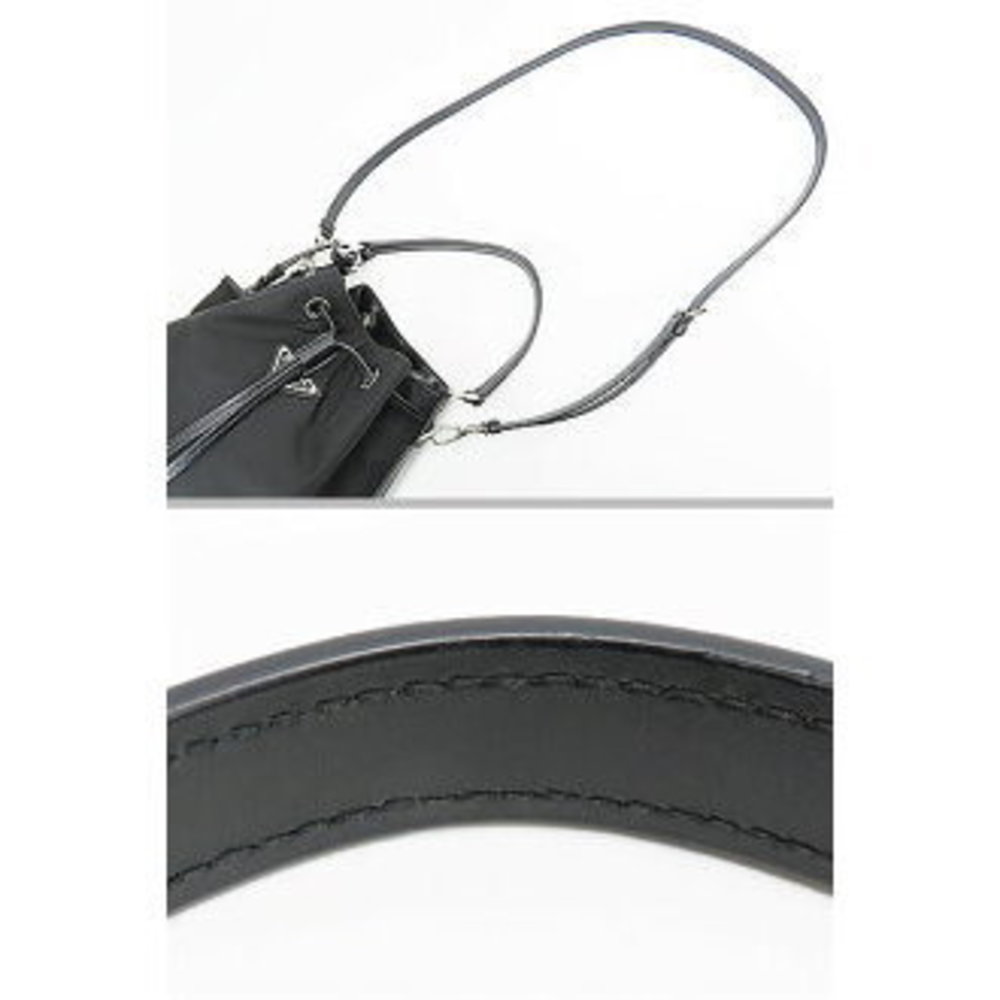 Prada Nylon Drawstring Bag Handbag Crossbody Poch… - image 7